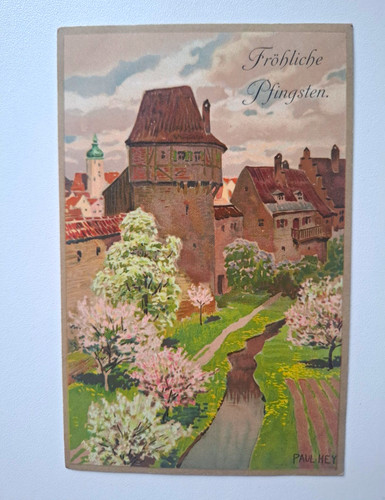 Fröhliche pfingsten - ak,