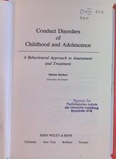 Conduct Disorders of Childhood and Adolescence: A Behavioural Approach to Assess