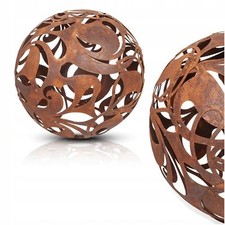 Dekorative Metall-Gartenkugel für Kerzen 35 cm - Ideal für Abende im Freien