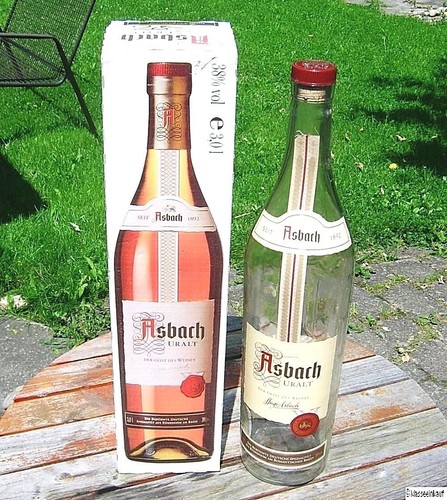 Leere asbach uralt flasche - uralt, 3