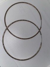 Silber-Creolen,riesig,rose