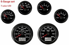 6 Gauge Set With Sender 160MPH