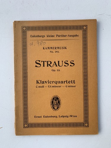Noten strauss opus - r., strauss.