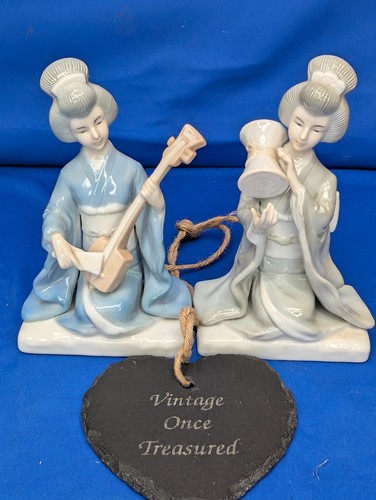 Geisha girl musiker figuren - 2x,