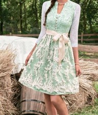 Dirndl tracht rose beige mint - dirndl,