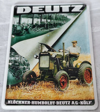 Aus einer Auflösung: Deutz Klöckner Humboldt Deutz AG Köln Blechschild