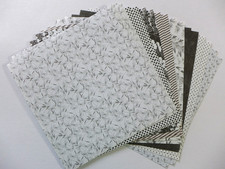 16 x Designpapier - 15x15cm - 8 versch. Motive