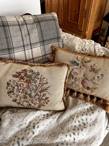Paar vintage aubusson beige - vintage,