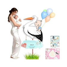 Geburtsdeko Storch Deko Baby