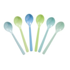 RICE Löffel klein blue&green