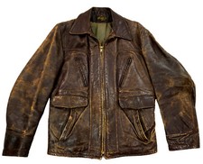 HERCULES Barnstormer Pferdeleder Vintage Piloten Flieger Aviator Lederjacke 48 M