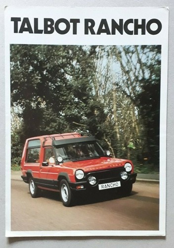 Talbot matra rancho - talbot, prospekt