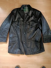 Flying Leder Mantel Schwarz