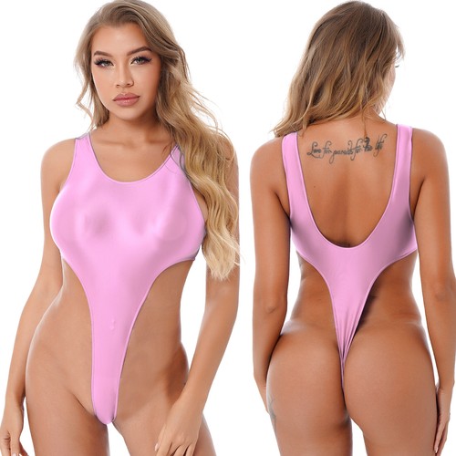 Damen glänzend bikini thong - glänzend,