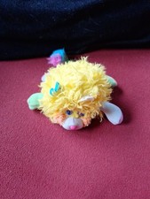 Mini Popples Poppels Stofftier Kuscheltier Krempeltier Gelb Mattel 80er