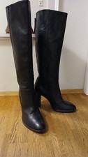 Stiefel Leder Italy Absatz 10cm Lederstiefel Elegant