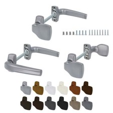 Aluminium Türgriff Türbeschlag TürdrückerKurzschild Paar für Aluminiumtüren