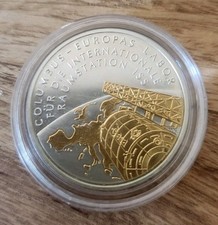 Deutschland 10 Euro 2004 Silber, Weltraumlabor Columbus mit Goldapplikation
