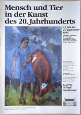 Poster Plakat - Heinrich Nauen Expressionismus Original Vintage - Mochental 1989