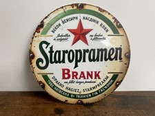 STAROPRAMEN Pils Bier Beer Werbeschild Vintage Retro 20cm BAR DEKO PARTY KELLER.
