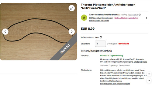 Thorens plattenspieler - thorens,