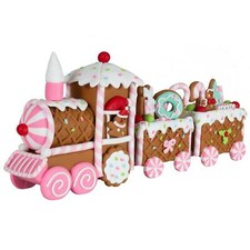 Lebkuchenzug 33cm braun rosa