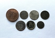 Altdeutschland 7 Kleinmünzen