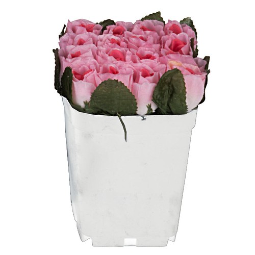 Rosen kunstblumen topf - rosen,