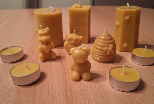 Konvolut bienenwachskerzen - konvolut,