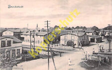 Brockstedt AK Bahnhof Bahnschranke Bahnübergang Ansichtskarte 20er Jahre 