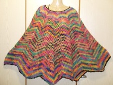 Poncho Cape "Star", bunt