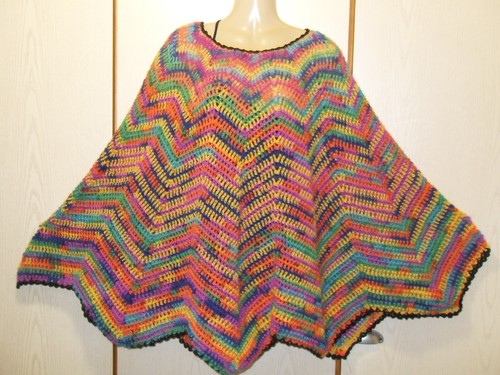 Poncho cape star - "star",, bunt