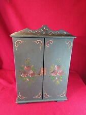 Antiker Bauern Möbel Schrank Model Kleiderschrank Holz Malerei  (1748)