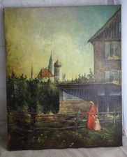 interessantes Ölbild Gemälde auf Leinwand