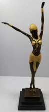 Art deco bronze vergoldete - &,