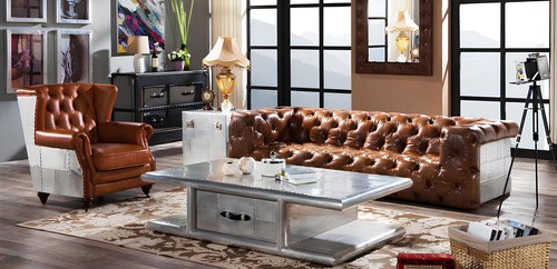 Ohrensessel echtleder vintage - ohrensessel,