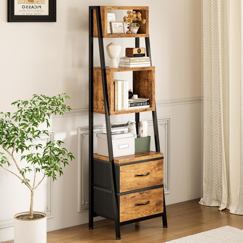 5etagen bücherregal schmal - bücherregal, 2