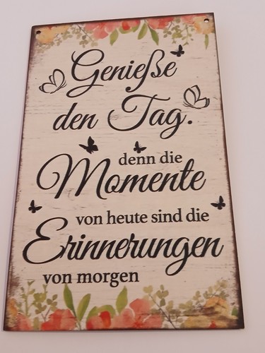 Holzschild mit spruch neu deko - holzschild,