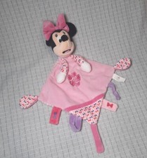 Minnie Mouse Maus Kuscheltuch Schmusetuch rosa schwarz Disney Baby Schleife
