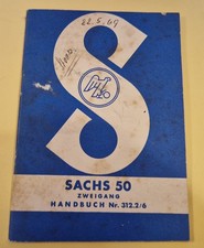 Original Sachs 50 Zweigang Handbuch 312.2/6 = Anleitung, Mofa/Moped aus 1959
