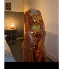 Orange kurdisches kleid - orange,