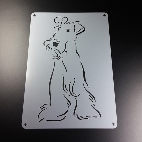 Schablone hund schnauzer - schablone,