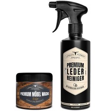 SPARSET Premium Lederreiniger + Holzwachs Möbelwachs farblos