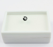 Echter Schwarzer Diamant 0,89 Karat /5,6 mm Rund Schwarz Diamand Unbehandelt D-2