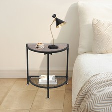 Beistelltisch mit Metallregal