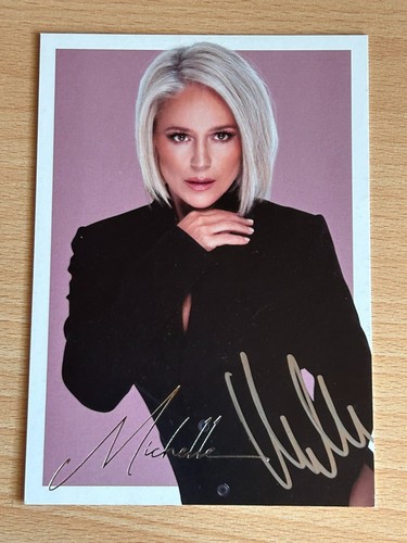 Michelle autogrammkarte orig - michelle,