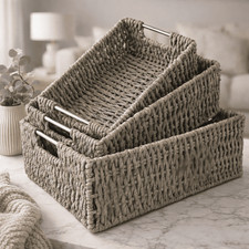 Flechtkorb 3er Set Rattankorb