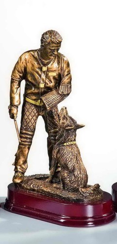 Figur helfer mit hund - helfer,