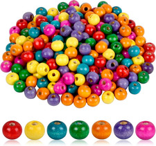 200 stück bunte holzperlen - stück,
