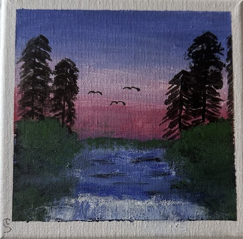 Acrylgemälde auf leinwand - acrylgemälde,